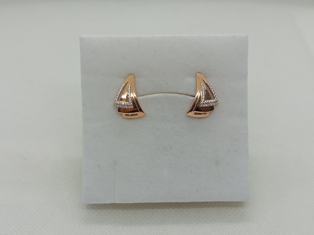 СКМИ585 СЕРЬГИ С КАМНЯМИ (Au 585)