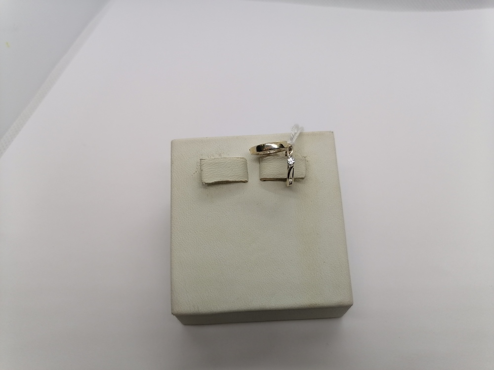 СКМ585 СЕРЬГИ С КАМНЕМ (Au 585)