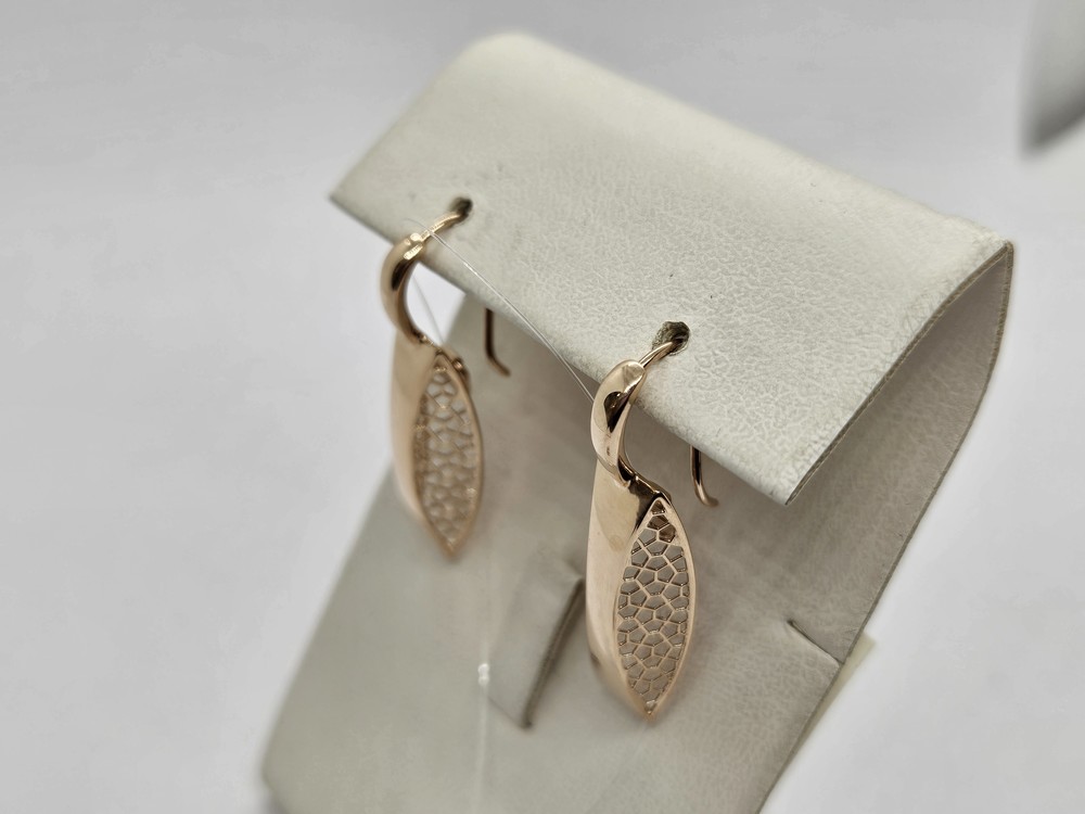 СЕРЬГИ ПЕТЕЛЬКА без камня (Au 585)