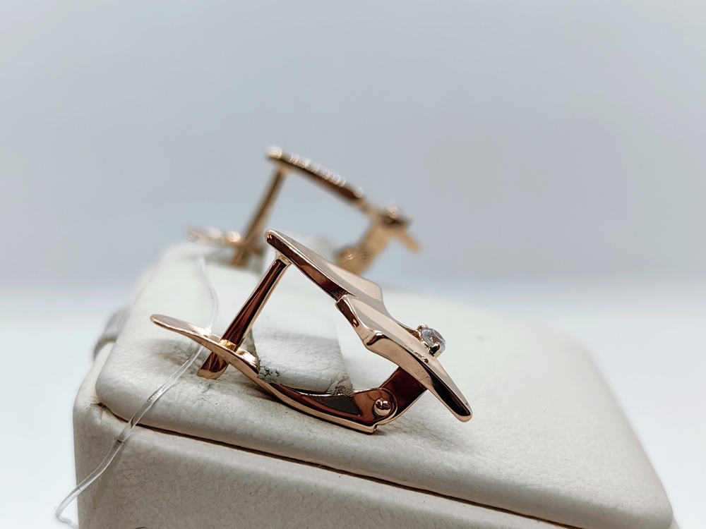 СЕРЬГИ С КАМНЕМ (Au 585)