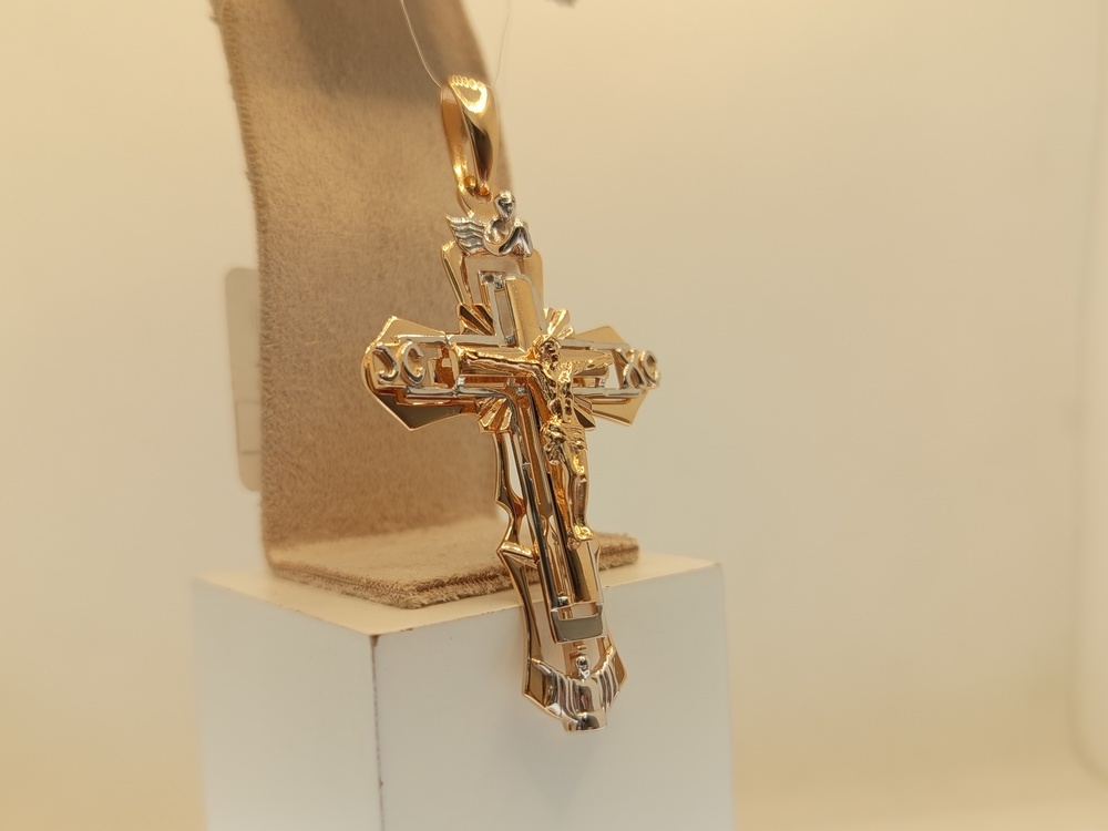 ПОДВЕСКА КРЕСТ без камня (Au 585)