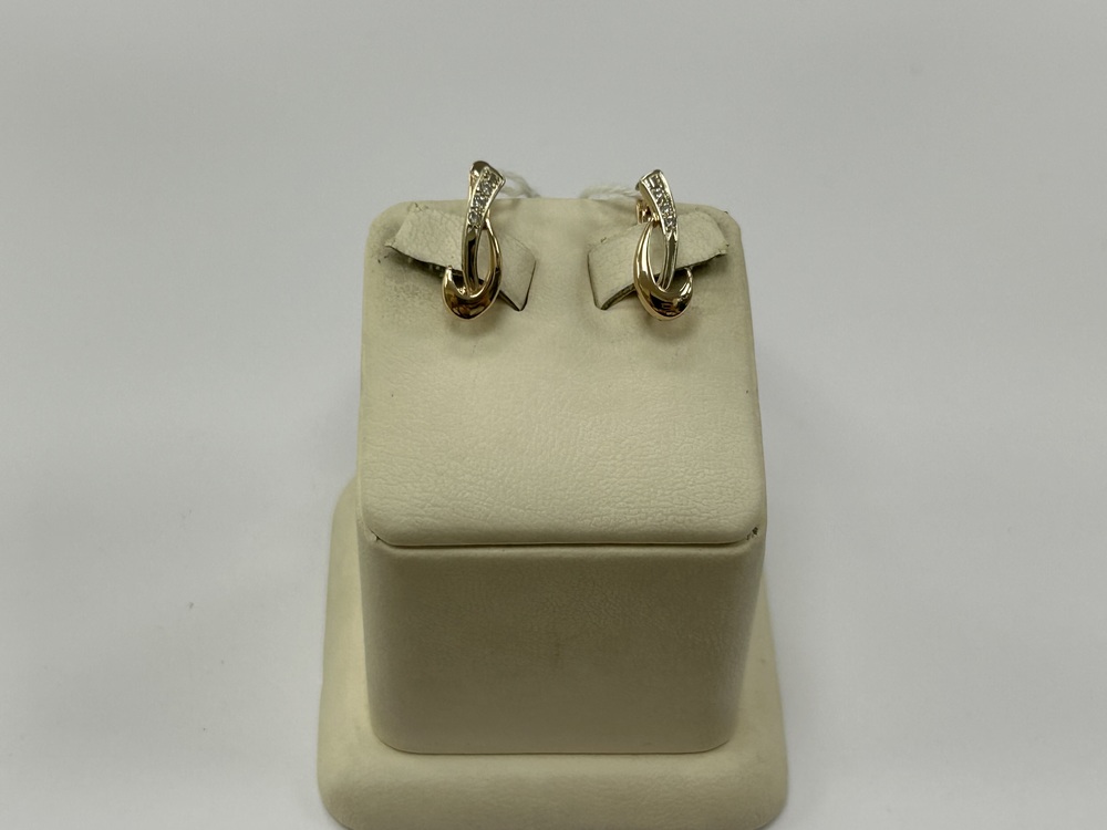 СКМИ585 СЕРЬГИ С КАМНЯМИ (Au 585)