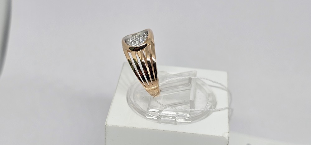 КОЛЬЦО С КАМНЯМИ (Au 585)