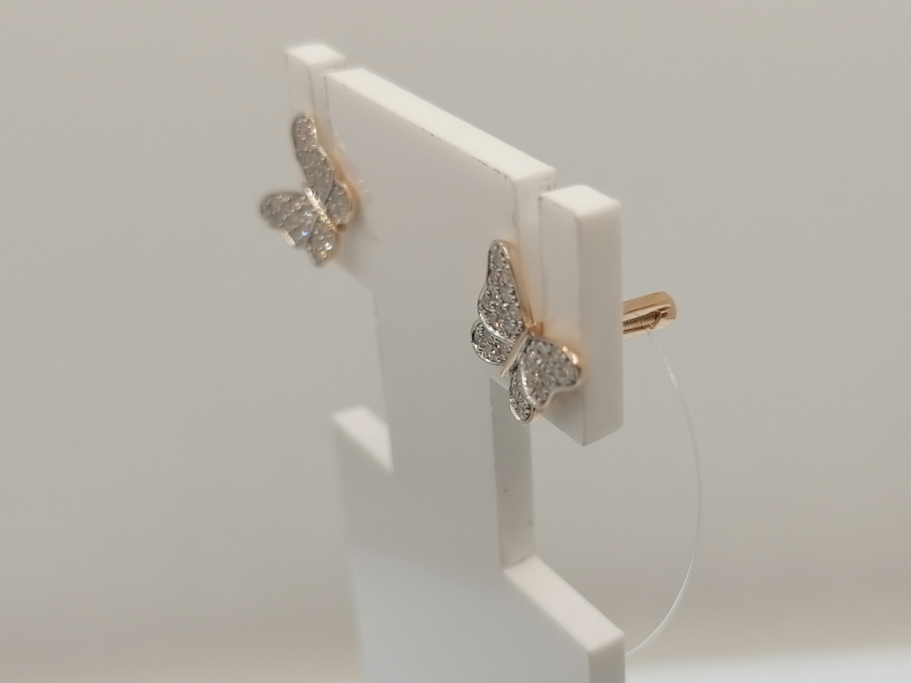 СЕРЬГИ ПУСЕТЫ Бриллиант (Au 585)