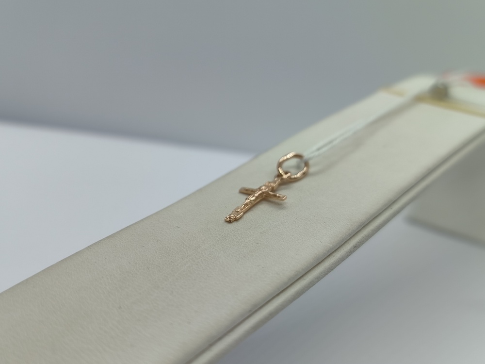 ПОДКБК585 ПОДВЕСКА КРЕСТ БЕЗ КАМНЯ (Au 585)