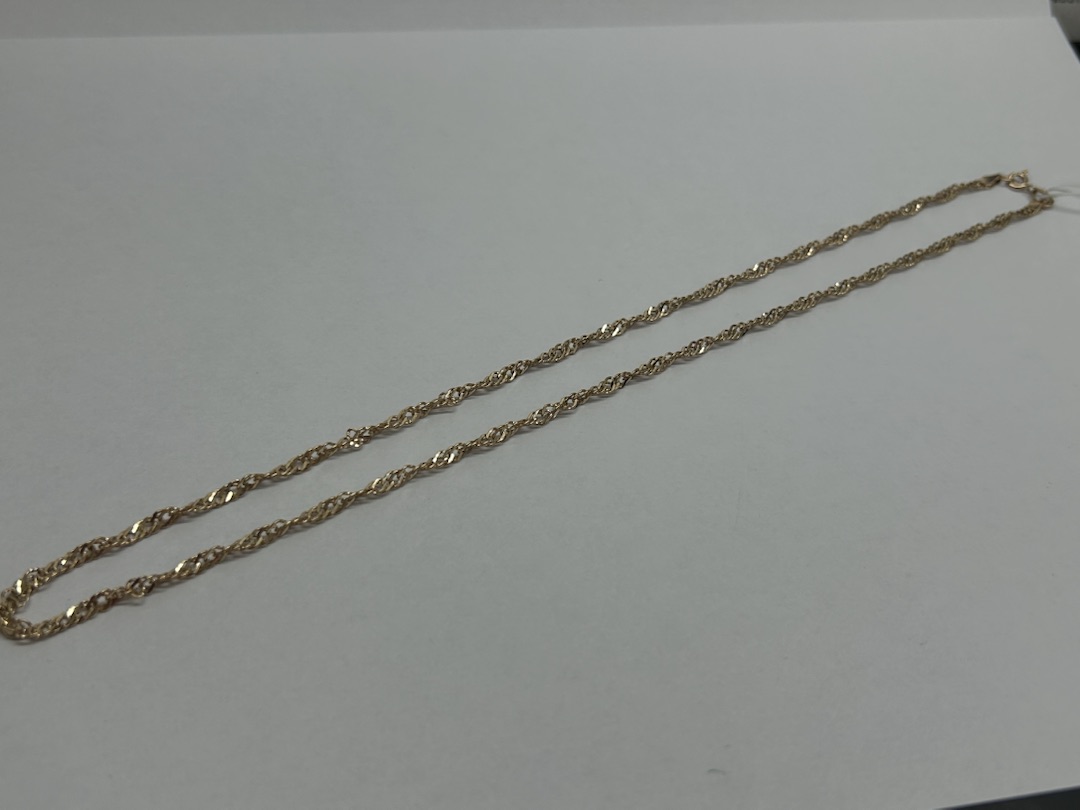 ЦЕПЬ ПУСТОТЕЛАЯ Сингапур (Au 585)