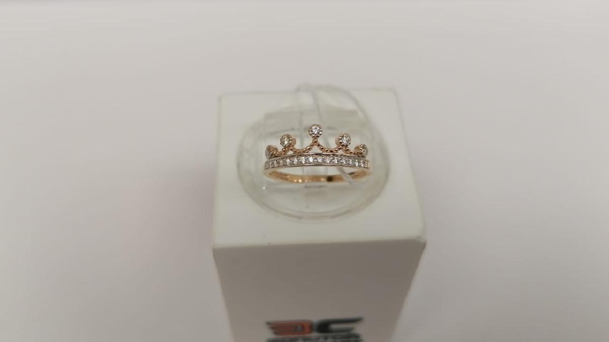 КОЛКМИ585 КОЛЬЦО С КАМНЯМИ (Au 585)