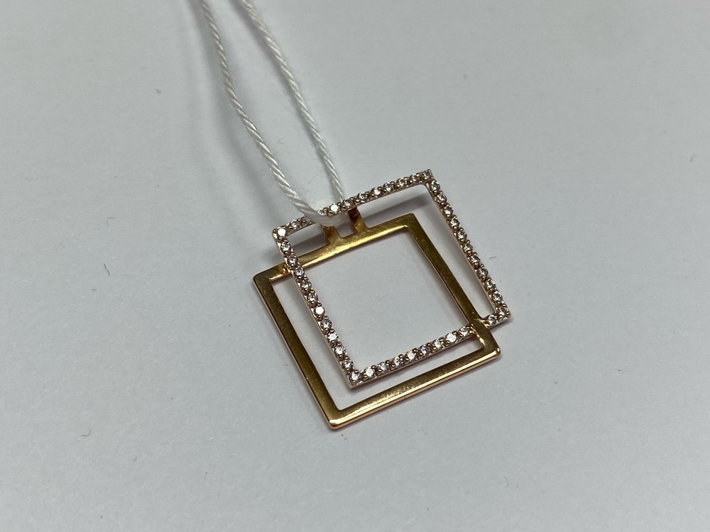 ПОДКМИ585 ПОДВЕСКА С КАМНЯМИ (Au 585)