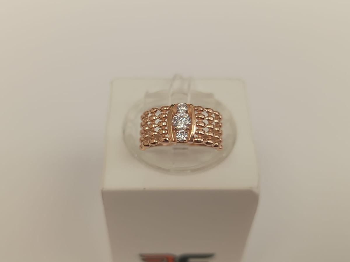 КОЛКМИ585 КОЛЬЦО С КАМНЯМИ (Au 585)