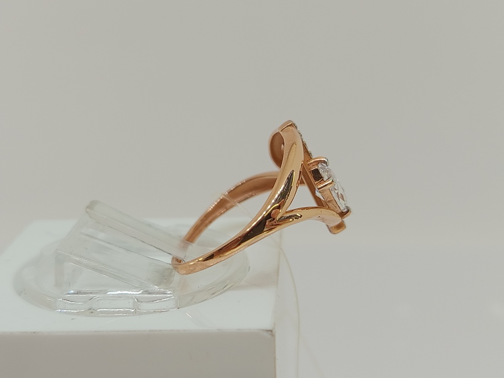 КОЛЬЦО С КАМНЯМИ (Au 585)