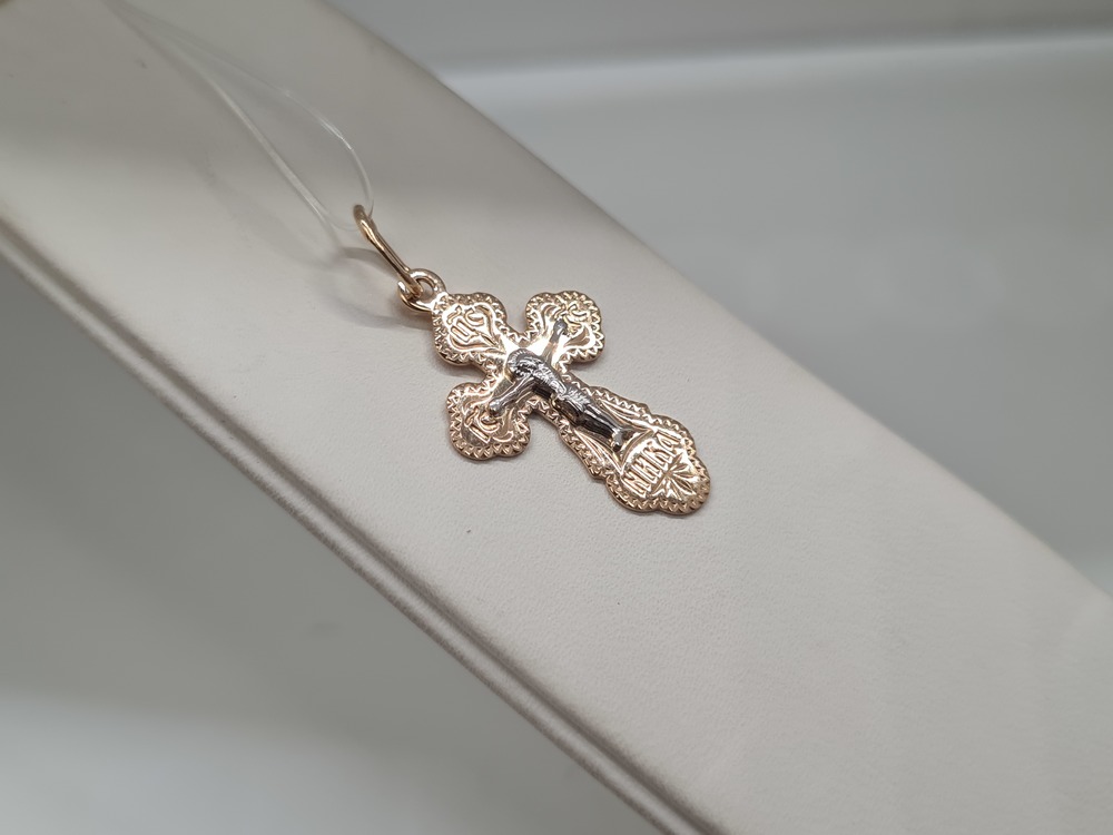 ПОДВЕСКА КРЕСТ без камня (Au 585)