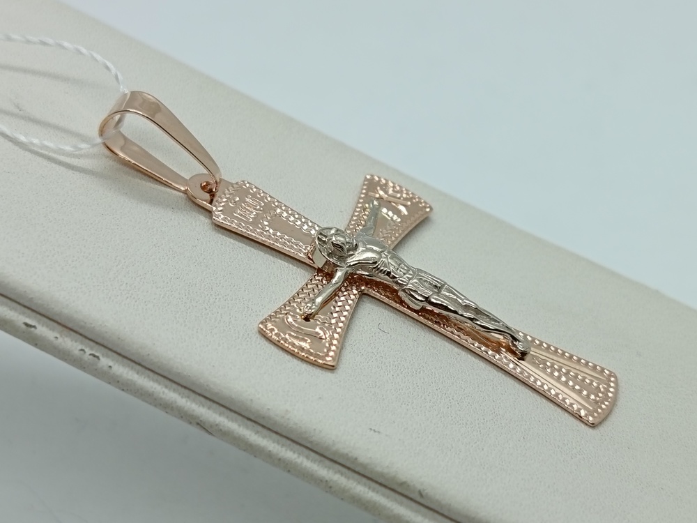 ПОДВЕСКА КРЕСТ без камня (Au 585)