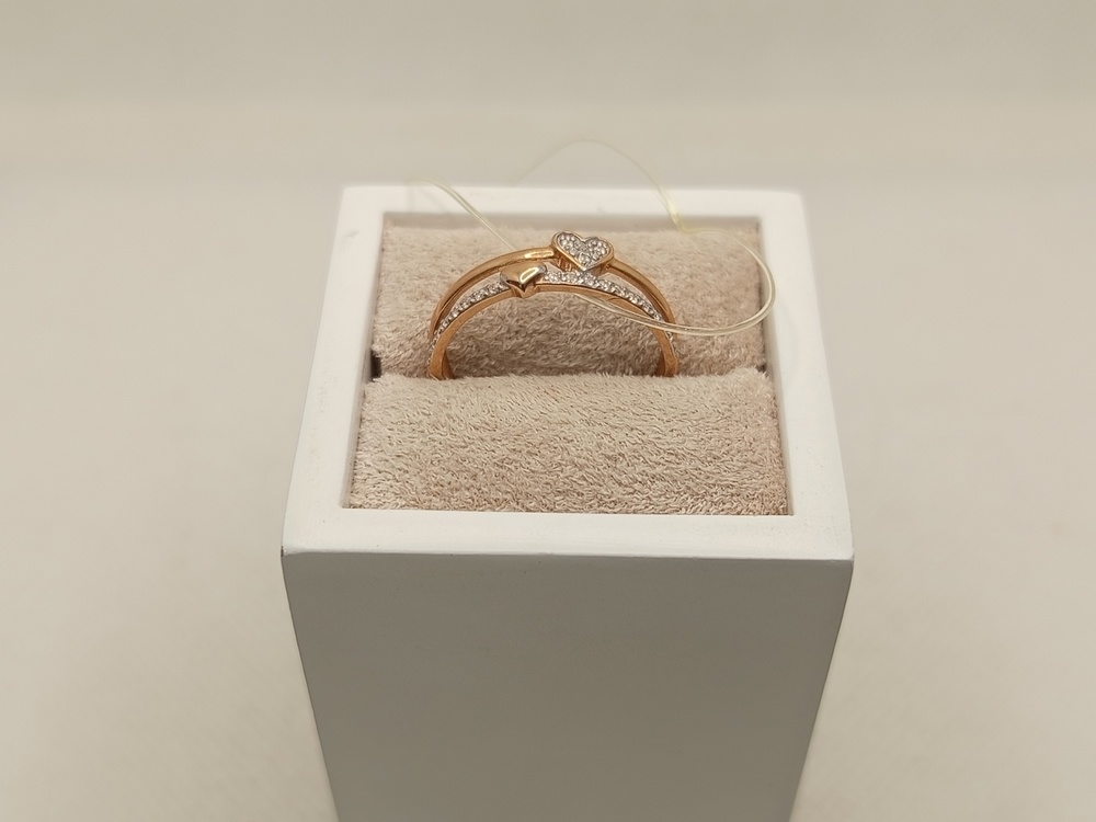 КОЛЬЦО С КАМНЯМИ (Au 585)