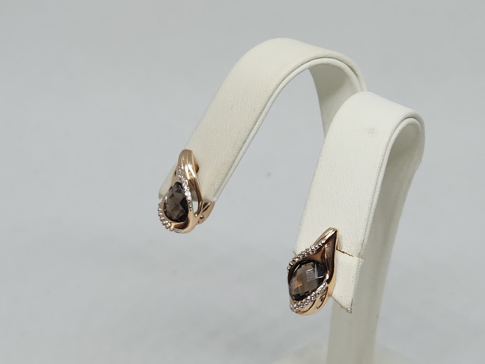 СКМИ585 СЕРЬГИ С КАМНЯМИ (Au 585)