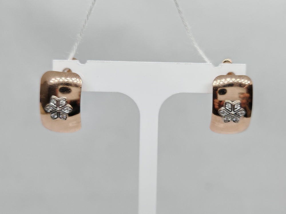 СКМИ585 СЕРЬГИ С КАМНЯМИ (Au 585)