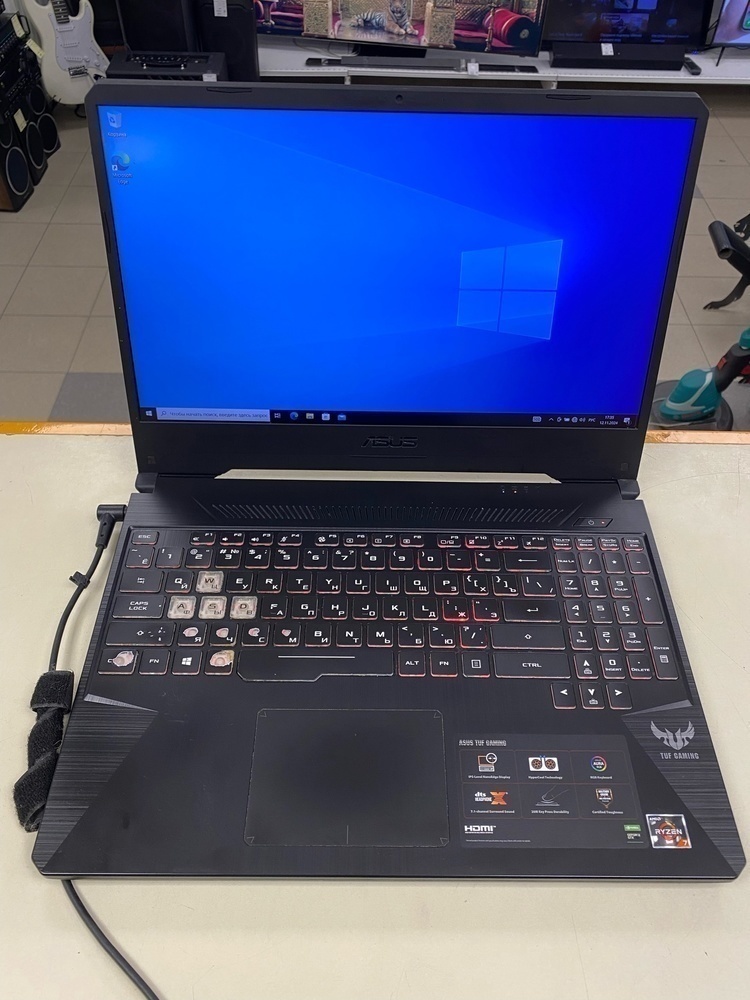 Ноутбук ASUS FX505D; Ryzen 7 3750H, GeForce GTX 1050, 8 Гб, 128 Гб, Нет