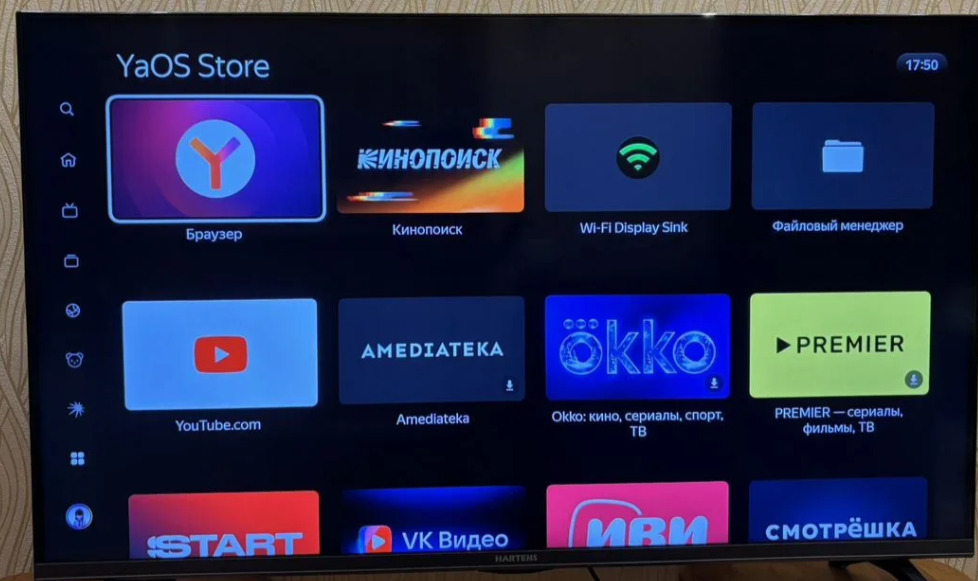 LED Телевизор Hartens HTY-43UHD11B-S2