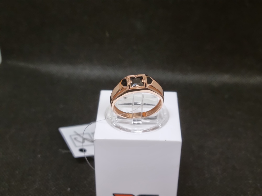 КОЛЬЦО ПЕЧАТКА с камнями (Au 585)