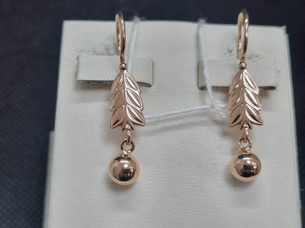 СЕРЬГИ БЕЗ КАМНЯ (Au 585)