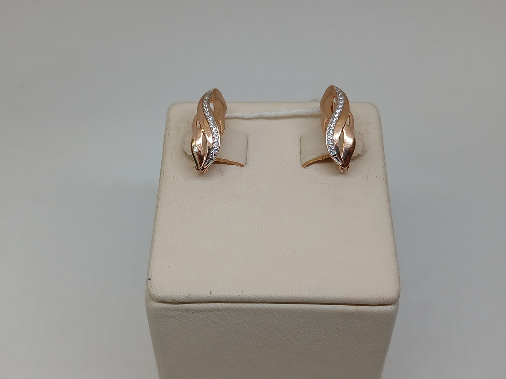 СКМИ585 СЕРЬГИ С КАМНЯМИ (Au 585)