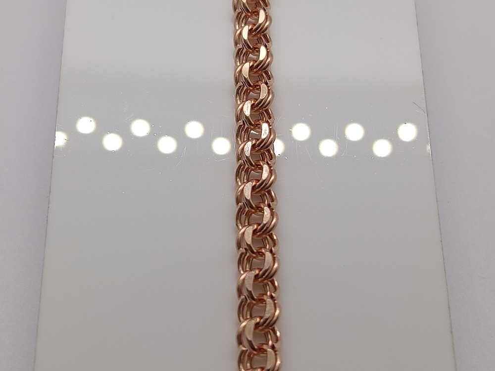 БРАСЛЕТ ПУСТОТЕЛЫЙ Бисмарк (Au 585)