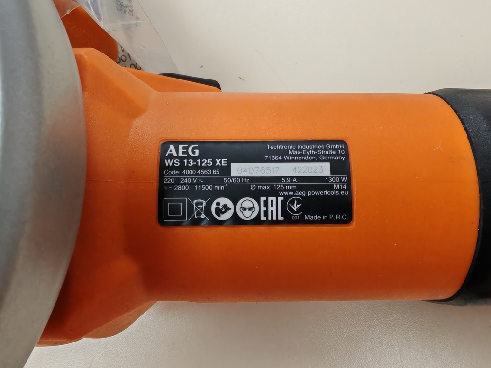 Угловая шлифмашина AEG WS 13-125XE