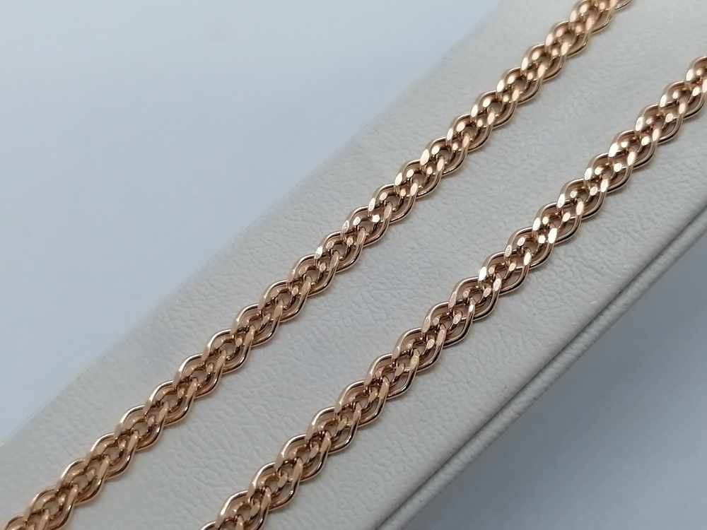 8060155П-55 ЦЕПЬ ПУСТОТЕЛАЯ Нона (Au 585)