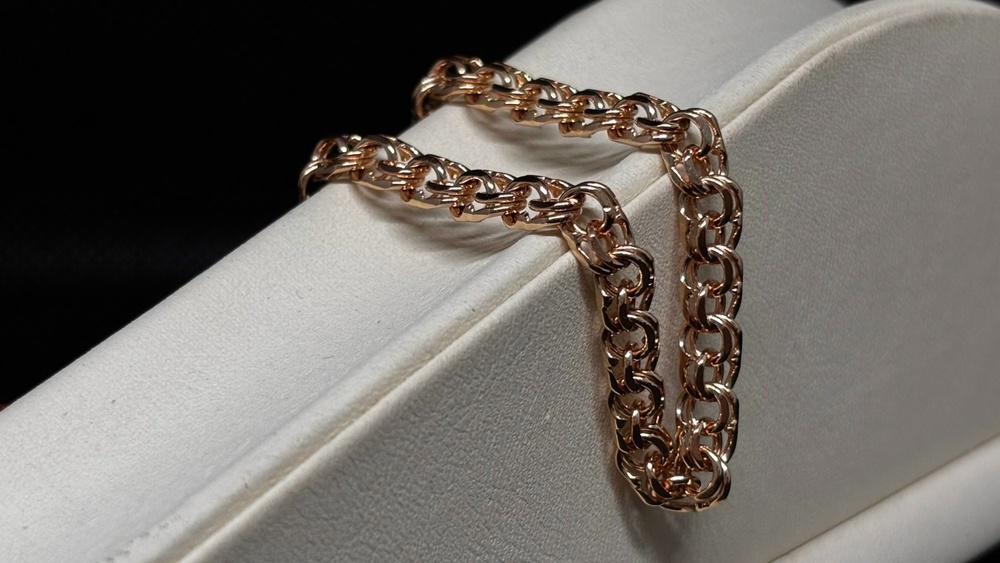 БЛБ585 БРАСЛЕТ ПОЛНОВЕСНЫЙ Бисмарк (Au 585)