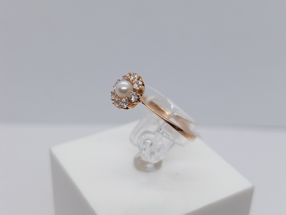 КОЛЬЦО С КАМНЯМИ (Au 585)