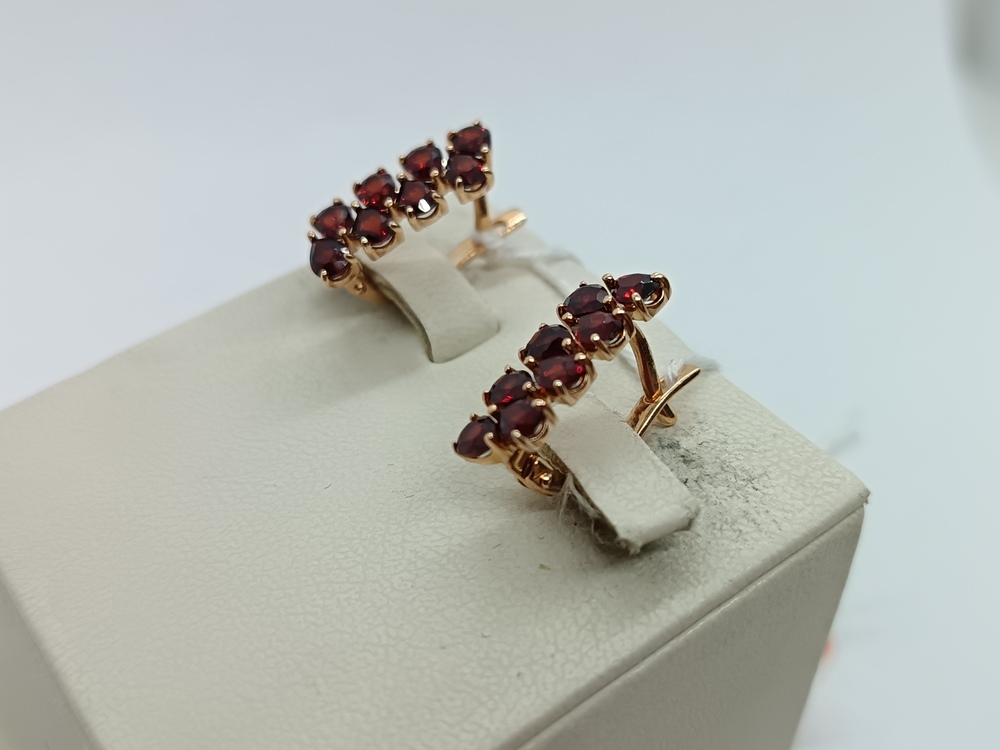 СКМИ585 СЕРЬГИ С КАМНЯМИ (Au 585)