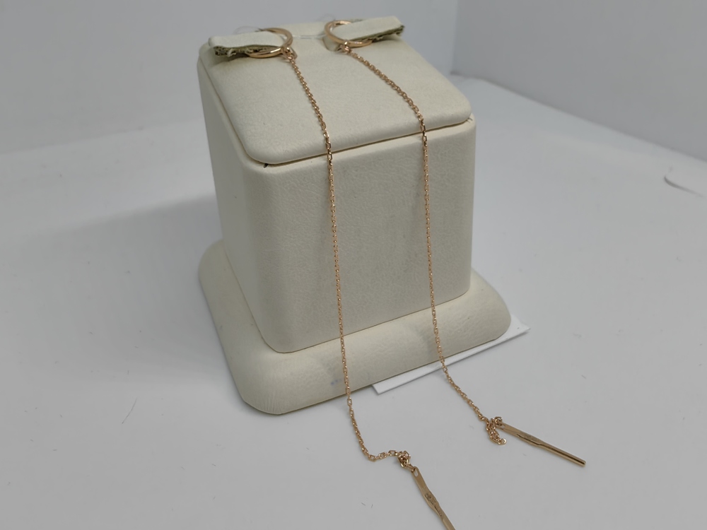 СЕРЬГИ ПРОДЕВКИ без камня (Au 585)