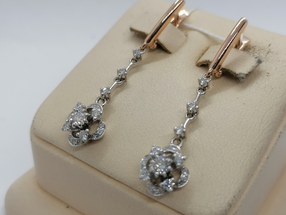 СЕРЬГИ БРИЛЛИАНТ (Au 585)