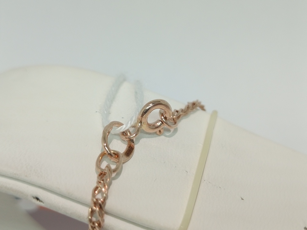 ЦЕПЬ ПУСТОТЕЛАЯ Ромб двойной (Au 585)