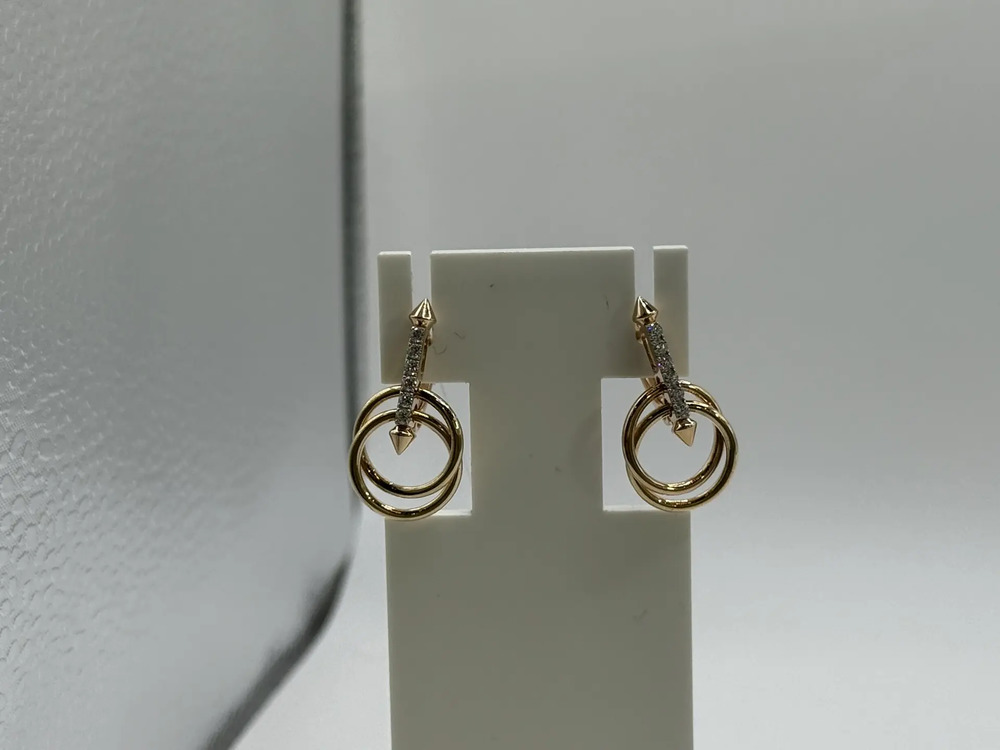 СЕРЬГИ С КАМНЯМИ (Au 585)