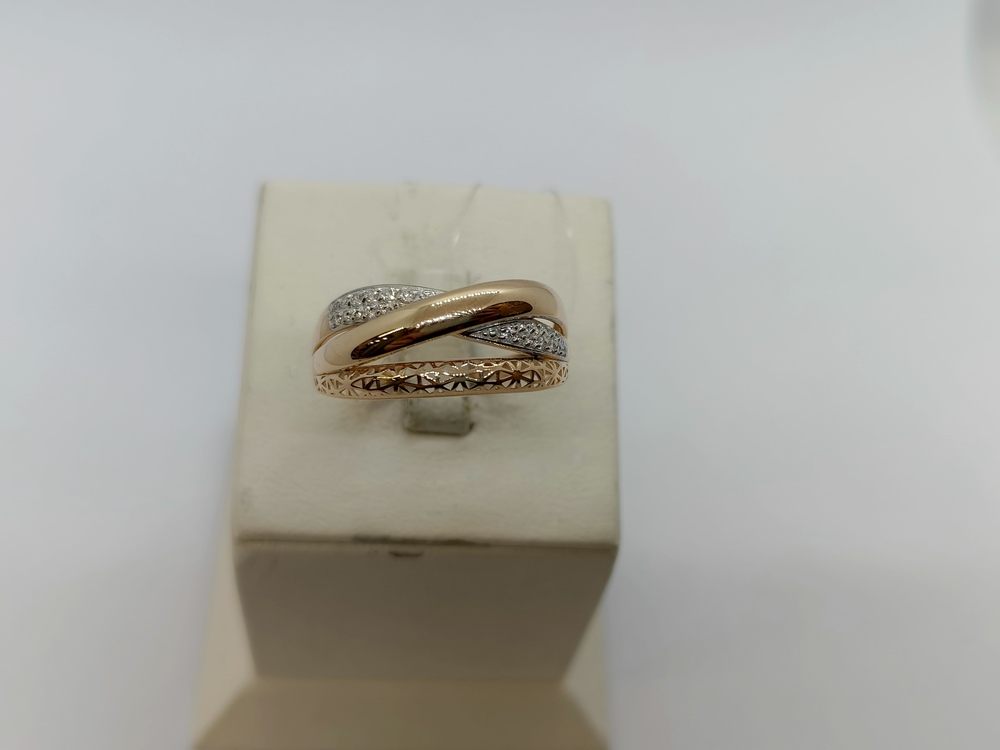 К13218166 КОЛЬЦО С КАМНЯМИ (Au 585)