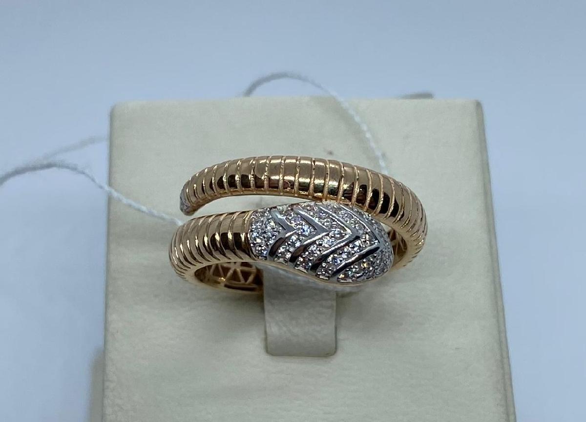 КОЛЬЦО С КАМНЯМИ (Au 585)