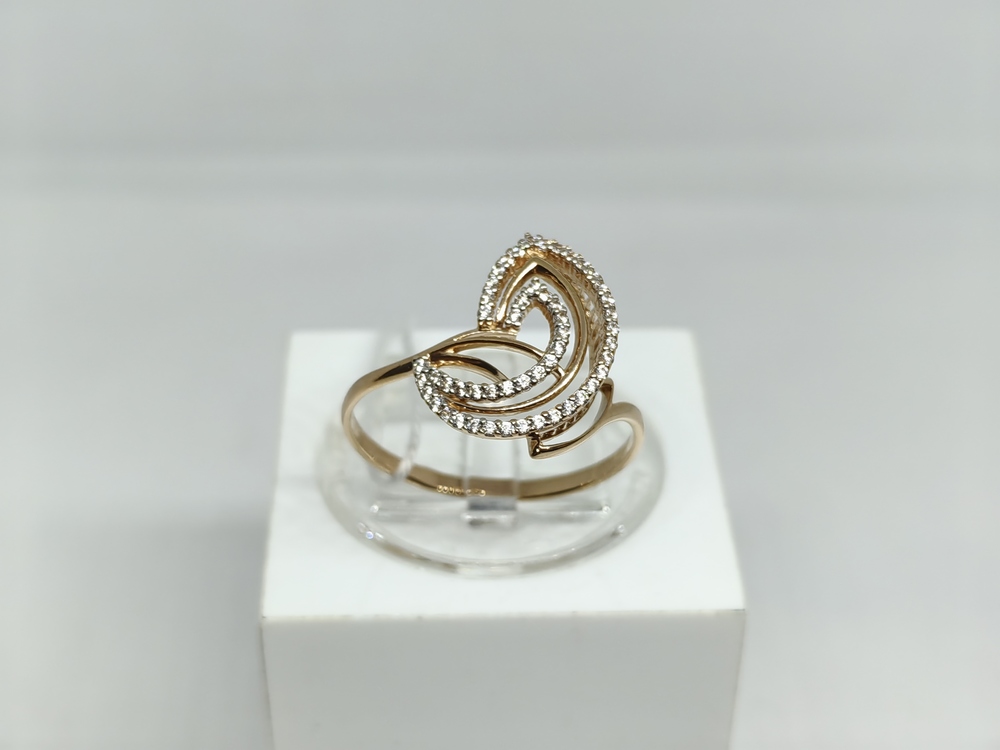 КОЛКМИ585 КОЛЬЦО С КАМНЯМИ (Au 585)