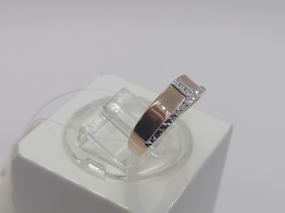 КОЛЬЦО С КАМНЯМИ (Au 585)