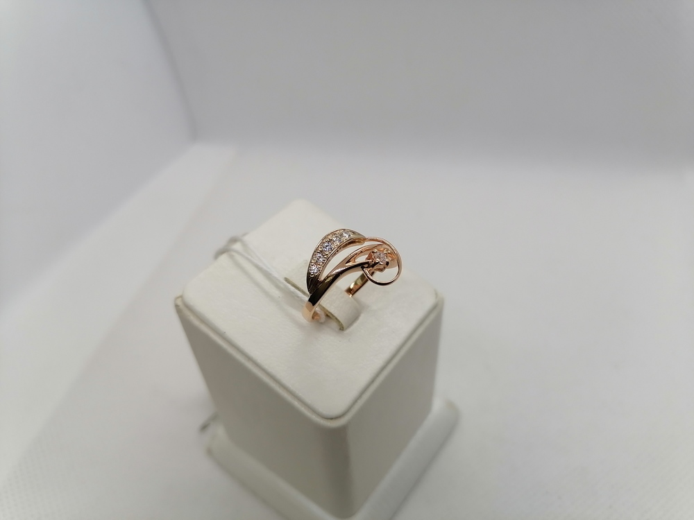 КОЛЬЦО С КАМНЯМИ (Au 585)