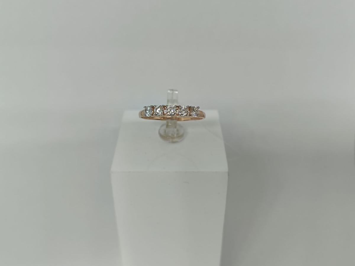 КОЛЬЦО С КАМНЯМИ (Au 585)