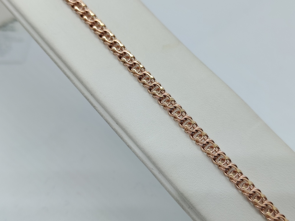 БРАСЛЕТ ПОЛНОВЕСНЫЙ Бисмарк арбский (Au 585)