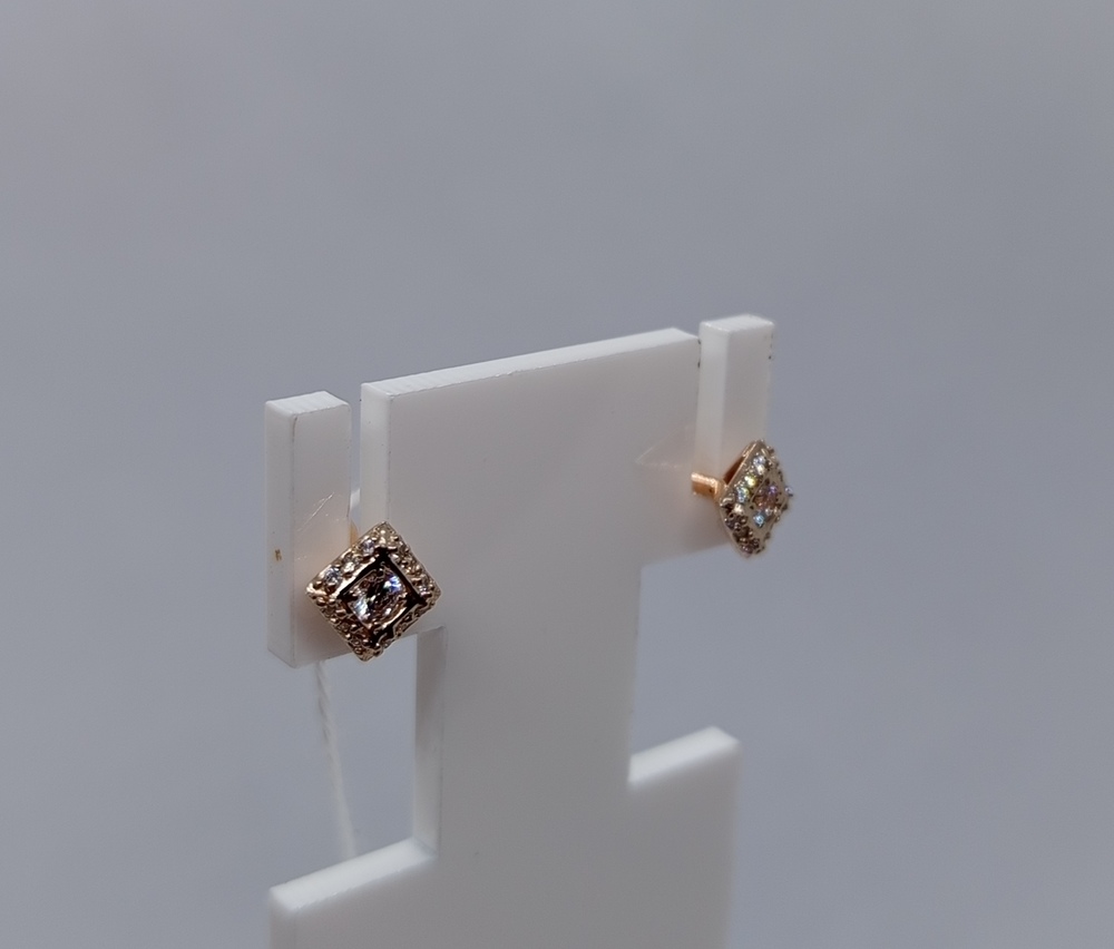 СПУС585 СЕРЬГИ ПУСЕТЫ (Au 585)