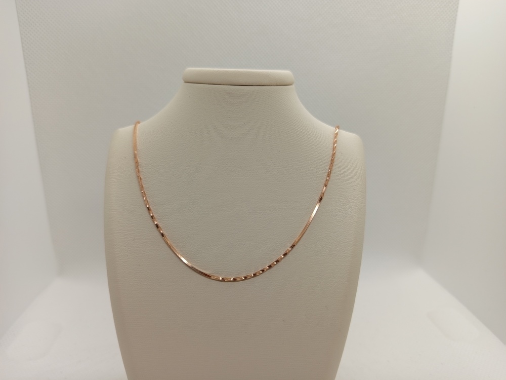 800-1-143 ЦЕПЬ ПОЛНОВЕСНАЯ Жгут(снейк) (Au 585) 800-1-143 ЦЕПЬ ПОЛНОВЕСНАЯ Жгут(снейк) (Au 585)