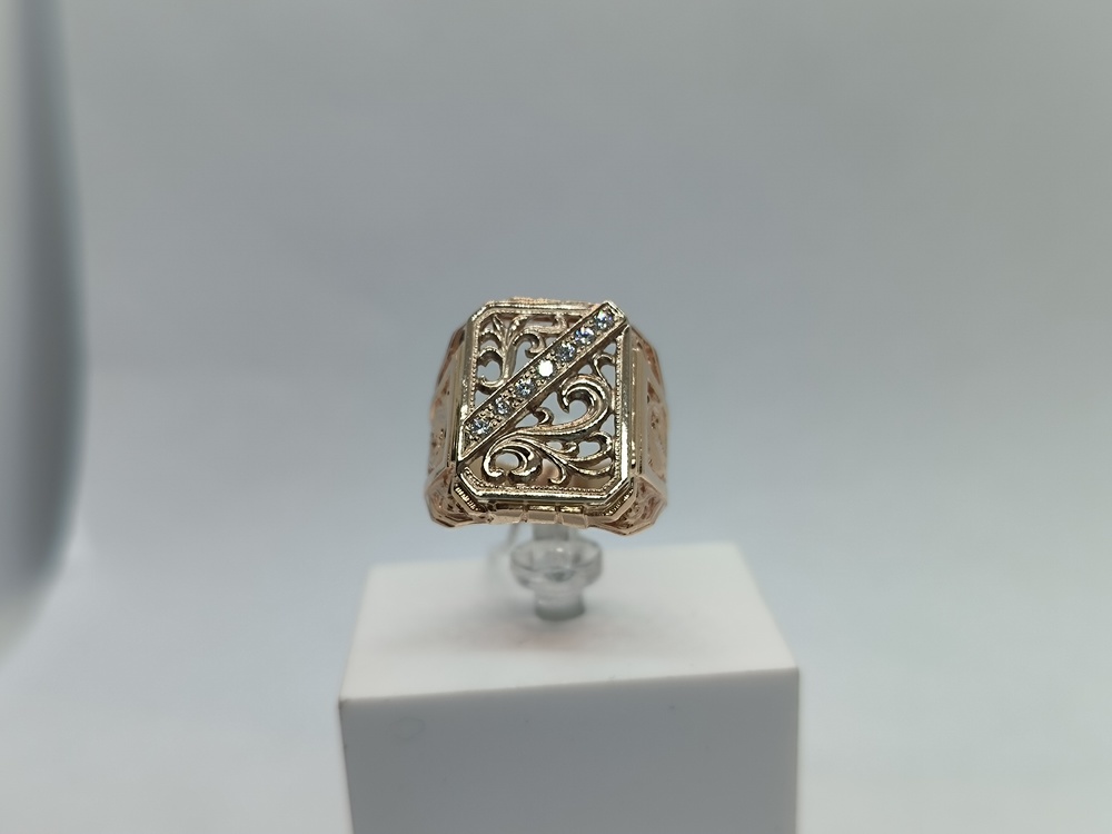 ПЕЧКМИ585 ПЕЧАТКА С КАМНЯМИ (Au 585)