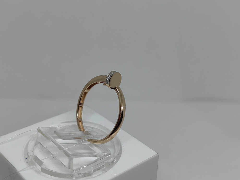 КОЛЬЦО С КАМНЯМИ (Au 585)