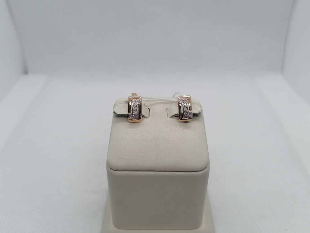 СКМИ585 СЕРЬГИ С КАМНЯМИ (Au 585)