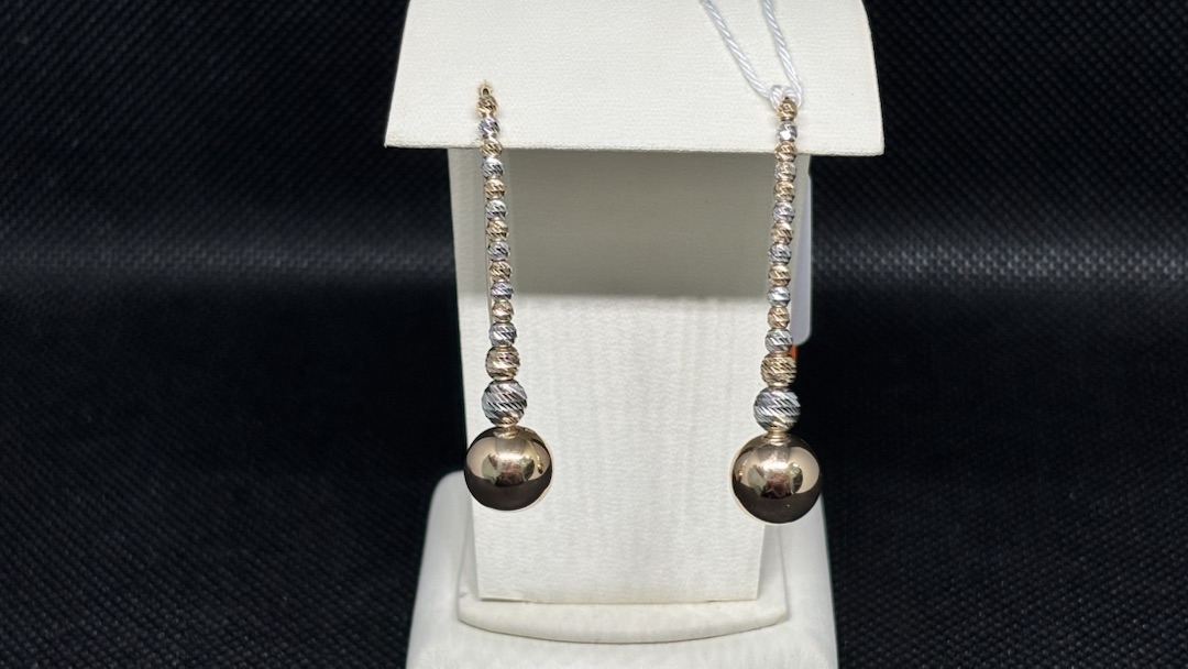 СЕРЬГИ БЕЗ КАМНЯ (Au 585)