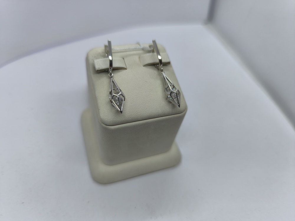 СЕРЬГИ С КАМНЕМ (Au 585)