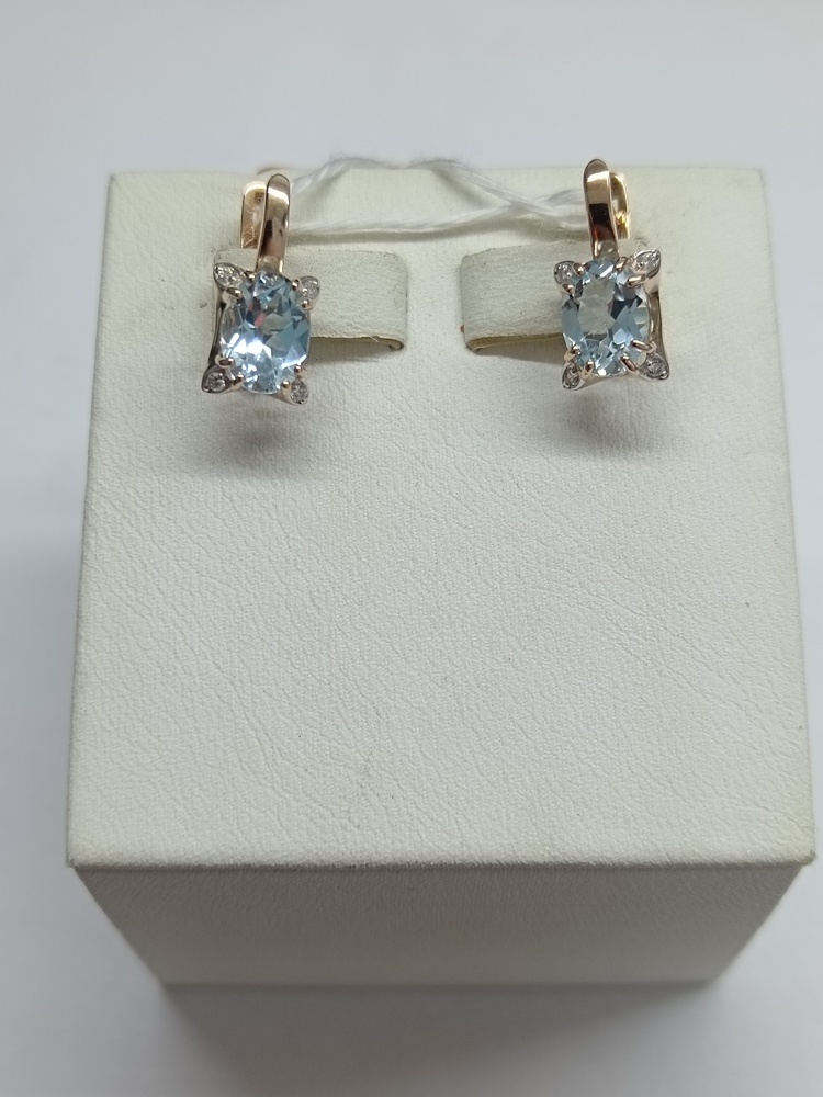 СЕРЬГИ С КАМНЯМИ (Au 585)