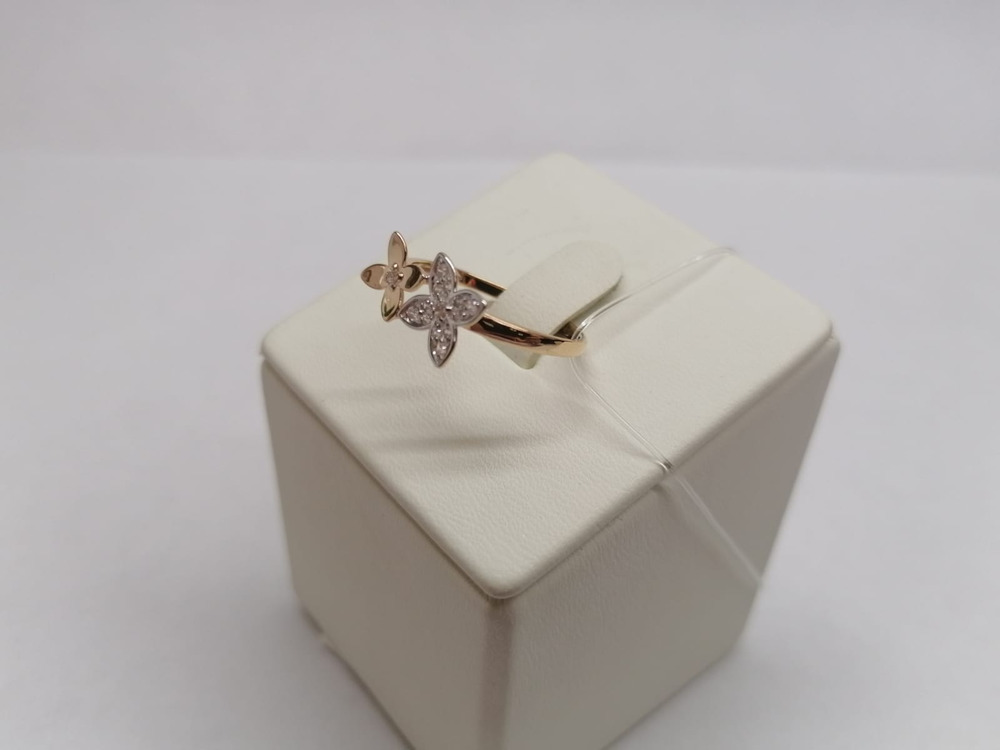 КОЛЬЦО С КАМНЯМИ (Au 585)